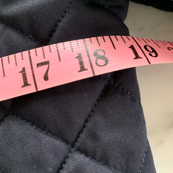 Zara navy diamond quilted bomber with pockets size Small - Picture 8 of 9